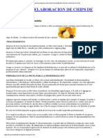 Proceso de Deshidratación - PROCESO DE ELABORACION DE CHIPS DE FRUTAS PDF