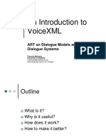 An Introduction To Voicexml: Art On Dialogue Models and Dialogue Systems