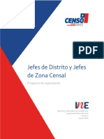 Programa de Capacitación para Jefes de Distrito y Jefes de Zona Censal