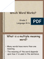 Which Word Works?: Grade 2 Language Arts