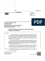 Informe sobre España del Grupo de Trabajo sobre las Desapariciones Forzadas o Involuntarias - 2014