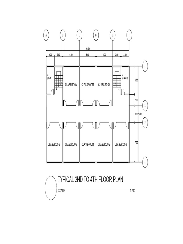 Classroom Floor Plan Layout 1:200 | PDF