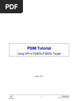 Tutorial Using SPI in F2833x F2803x Target