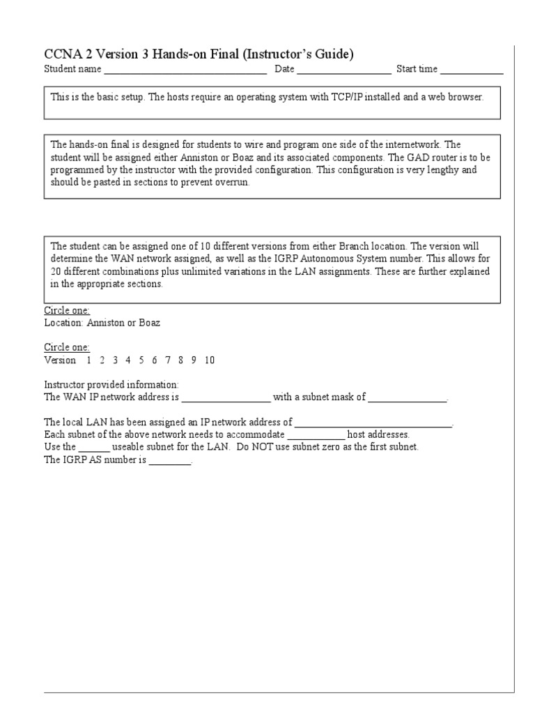 CCNA 2 V3 Hands-on lab - instructor version.doc | Ip Address |