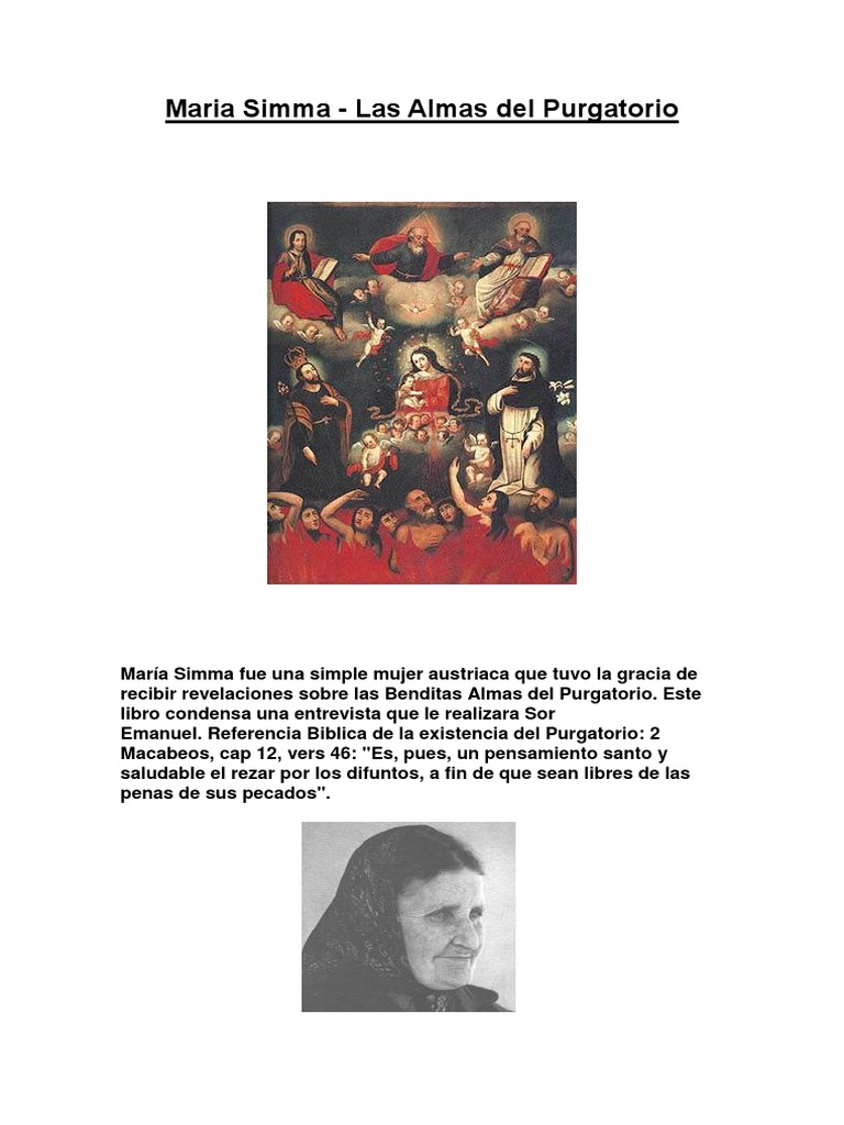 Las Almas Del Purgatorio - Maria Simma PDF | PDF | Religión y ...
