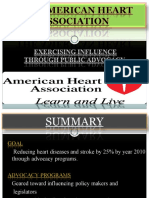 AMERICAN HEART ASSOCIATION (organization behavior) AIM 