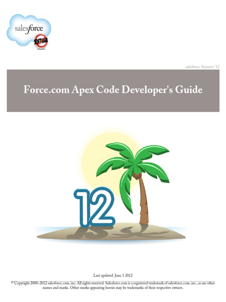 Salesforce Apex Language Reference PDF | PDF | Class (Computer ...