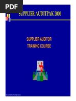 Supplier Auditpak 2000