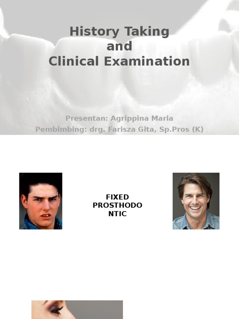 History Taking And Clinical Examination Ppt