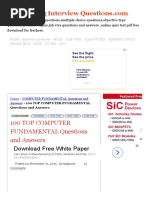 Download 100 TOP COMPUTER FUNDAMENTAL Questions and Answers COMPUTER FUNDAMENTAL Questions and Answerspdf by Sumeet Bhardwaj SN330336364 doc pdf