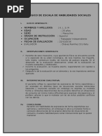 Tes Psicologico de Escala de Habilidades Sociales