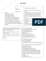 Yo Soy: The Answers You Seek Never Come When The Mind Is Busy, They Come When The Mind Is Still