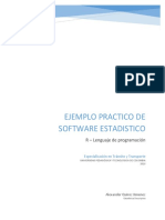 R Es Un Lenguaje y Entorno de Programación para Análisis Estadístico y Gráfico