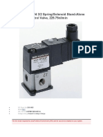 SMC VT307 G 1/4 3/2 Spring/Solenoid Stand-Alone Pneumatic Control Valve, 225.75nl/min