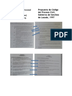 Similitudes entre el Código Procesal Civil (2013) con un proyecto de 1997 