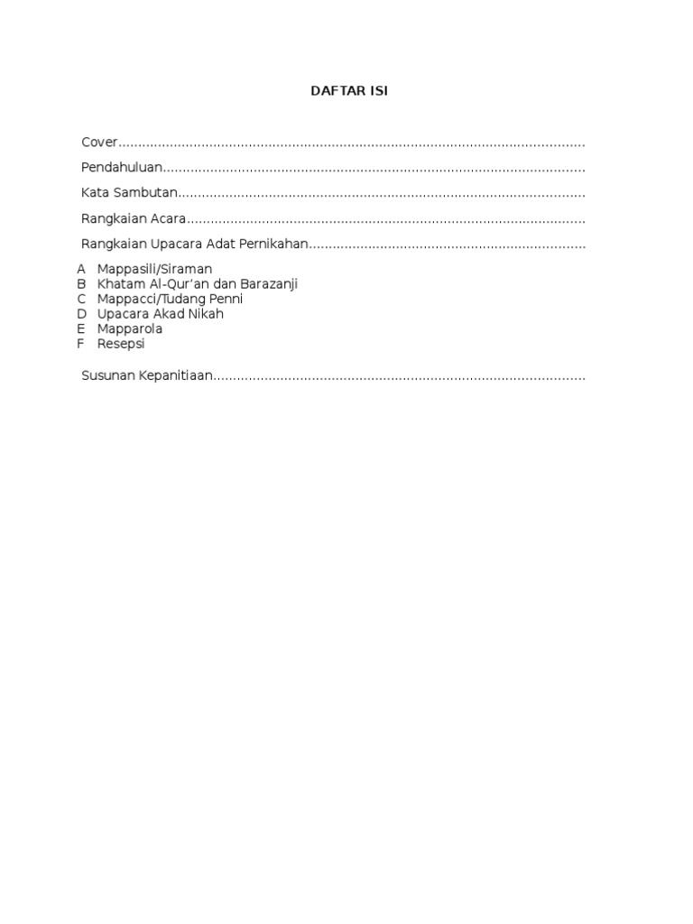 Rangkaian Upacara Adat Pernikahan Pdf