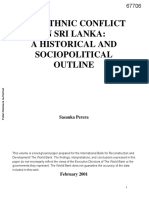 The Ethnic Conflict in Sri Lanka - A Historical and Sociopolitical Outline - Sasanka Perera