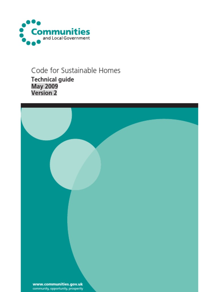 Code For Sustainable Homes Technical Guide PDF