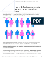 El Colegio Americano de Pediatras Desmonta La Ideología de Género y La Transexualidad Infantil en 8 Puntos - Actuall