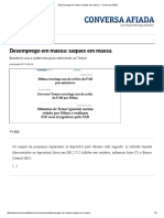 Desemprego em Massa - Saques em Massa - Conversa Afiada