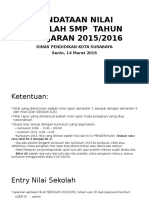 Sosialisasi Nilai Rapor Semester 1-5 Dan Nilai Us