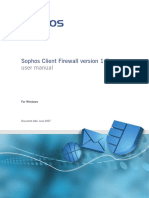 Sophos Client Firewall Version 1.5: User Manual