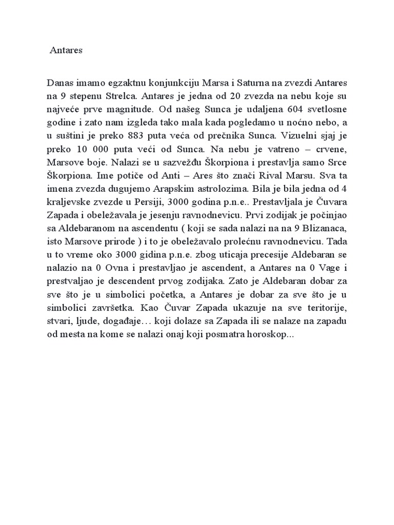 Antares | PDF