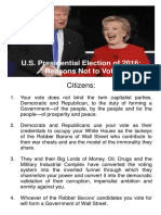 U.S. Presidential Election of 2016 Reasons Not to Vote.pdf