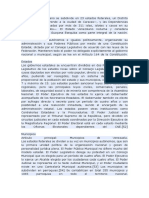 El Territorio Venezolano Se Subdivide en 23 Estados Federales