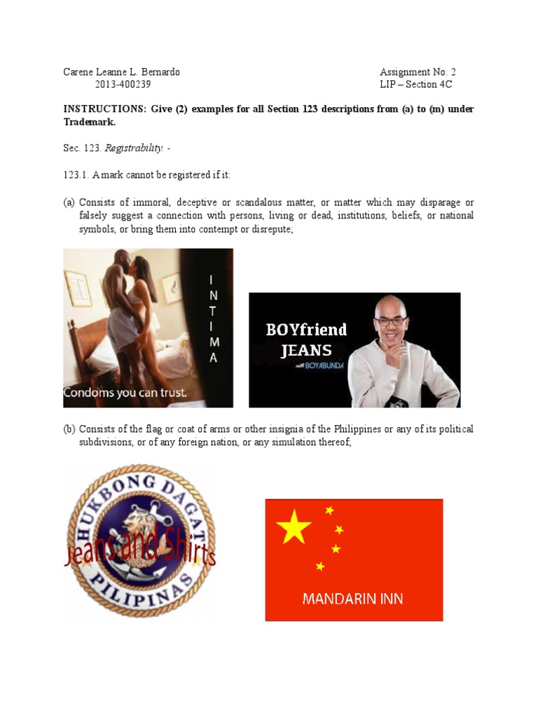 Assignment of rights example picture