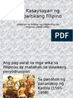 203867901 Ang Kasaysayan Ng Linggwitikang Filipino
