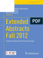 Extended Abstracts Fall 2012: Juan González-Meneses Martin Lustig Enric Ventura