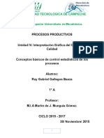 Conceptos básicos de control estadístico de procesos productivos