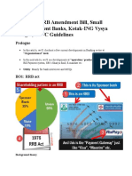 (Banking) RRB Amendment Bill, Small Banks-Payment Banks, Kotak-ING Vysya Merger, NBFC Guidelines