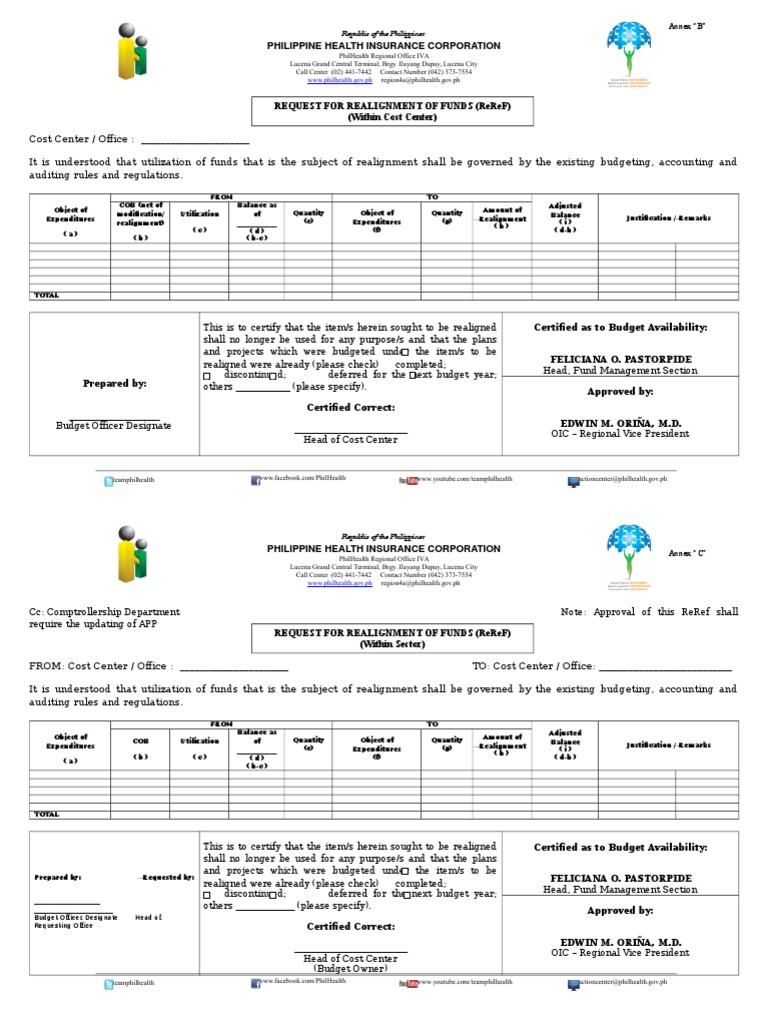 Request for Fund Realignment (ReReF) | PDF | Economies | Government