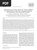 Download Duckweed Lemna Polyrhiza Leaf Meal as a Source of Feedstuff by Anonymous O8cuH1nIN SN330370123 doc pdf