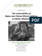 The Vulnerability of Bajau Laut (Sama Dilaut) Children in Sabah, Malaysia