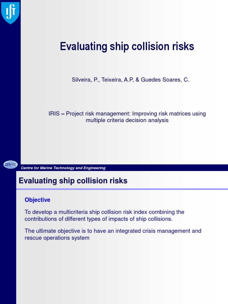 Ship Collision Risk Assessment Methods | PDF | Risk Management | Ships