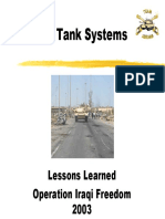 Abrams Abrams Tank Systems - Lessons Learned Operation Iraqi Freedom 2003