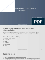 Paralanguage and Cross Culture Group 03