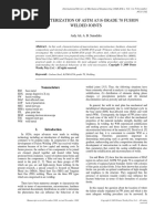 Characterization of Astm A516 Grade 70 Fusion Welded Joints: Aidy Ali, A. B. Sanuddin