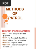 Methods of Patrol