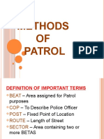 Methods of Patrol