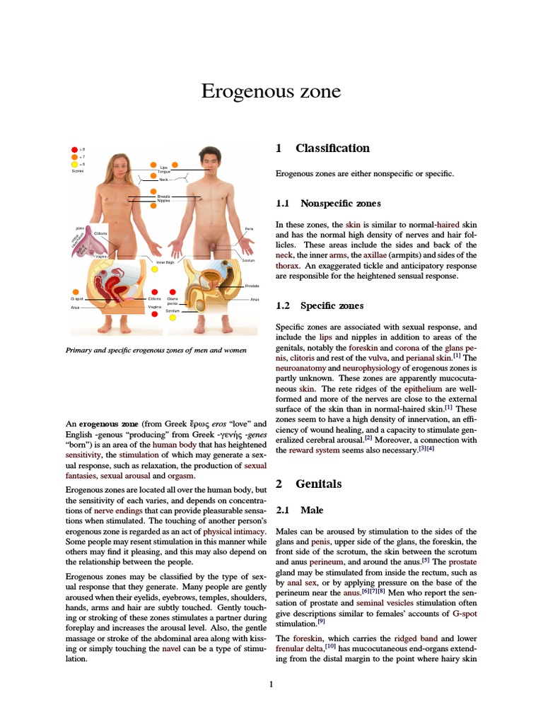 Erogenous Zone 1 Classification PDF Sexual Emotions Animal