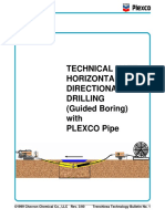 Technical Note: Horizontal Directional Drilling (Guided Boring) With Plexco Pipe