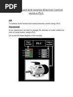 Motor Forward and Reverse Direction Control Using A PLC