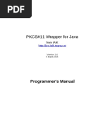 PKCS#11 Wrapper For Java PKCS#11 Wrapper For Java: Programmer's Manual