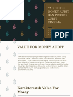 Value For Money Audit Dan Proses Audit Kinerja