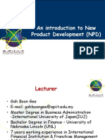 Lecture 01 and 02-Introduction To New Product Development