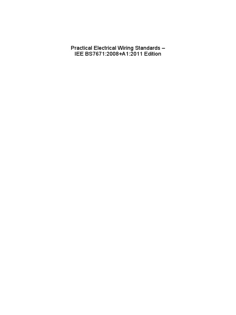 WR Electrical Wiring Standards IDCbookextract Rev7 PDF Electrical